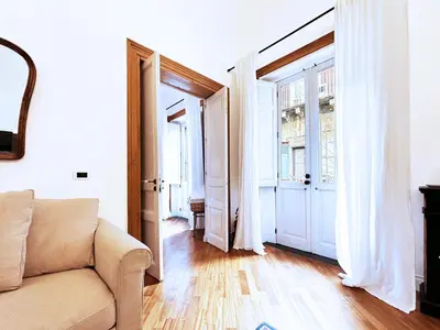 Area soggiorno di La Formica - Catania City Center Apartment