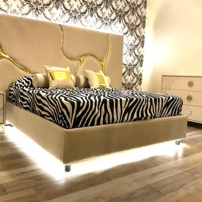 Letto o letti in una camera di Al chiaro di luna