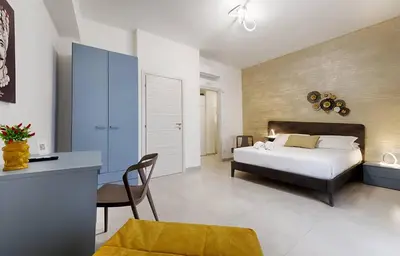 Letto o letti in una camera di Belvedere Barocco