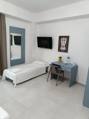 Letto o letti in una camera di Belvedere Barocco