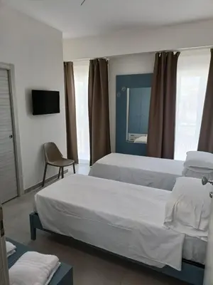 Letto o letti in una camera di Belvedere Barocco