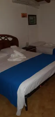 Letto o letti in una camera di Beb Eclissi