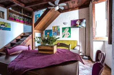 Letto o letti in una camera di Casa Gisira