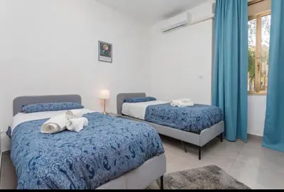 Letto o letti in una camera di La casa di Aga