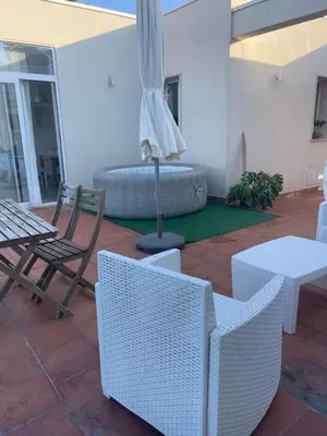 Area soggiorno di Sicilia holiday Etna house