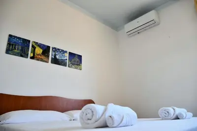 Letto o letti in una camera di Villa Santa Maria del Focallo Maisonette