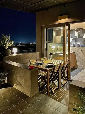 Balcone o terrazza di Design apartment with amazing view over Catania