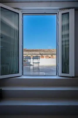 Planimetria di Casa Sabi, intima, luminosa e ampia terrazza