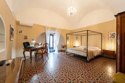 Letto o letti in una camera di La Dimora degli Attori