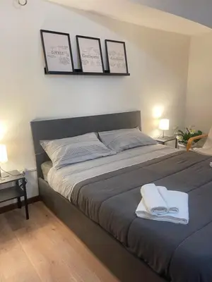 Letto o letti in una camera di Bonhouse