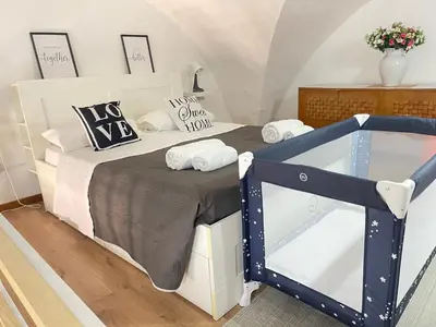 Letto o letti in una camera di Bonhouse