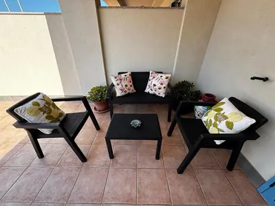 Area soggiorno di Endless Blue Villa