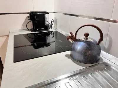 Cucina o angolo cottura di Catania Loft Gentile elegante loft nel centro storico di Catania Castello Ursino
