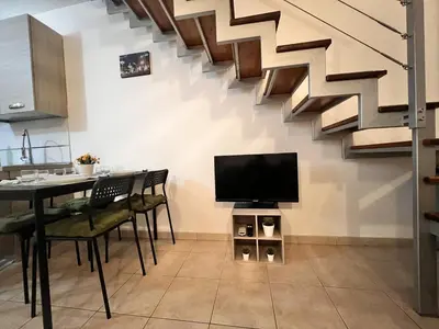 TV o dispositivi per l'intrattenimento presso Catania Loft Gentile elegante loft nel centro storico di Catania Castello Ursino