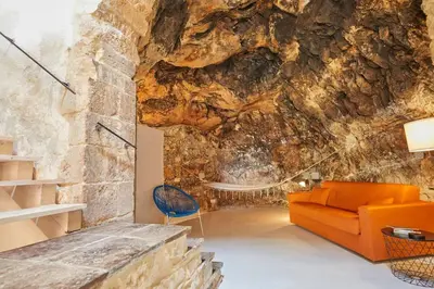 Area soggiorno di La Grotta a Modica bassa