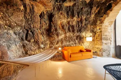 Area soggiorno di La Grotta a Modica bassa