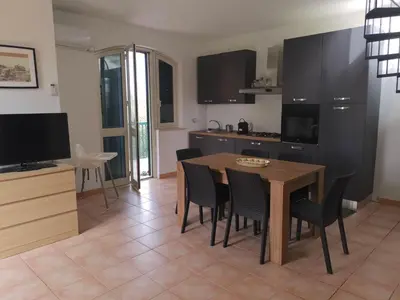 Cucina o angolo cottura di Terrazza sul mare San Lorenzo