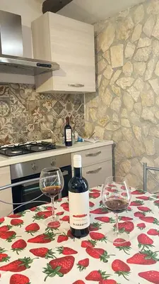 Cucina o angolo cottura di La Casetta Nel Bosco Delle Nereidi