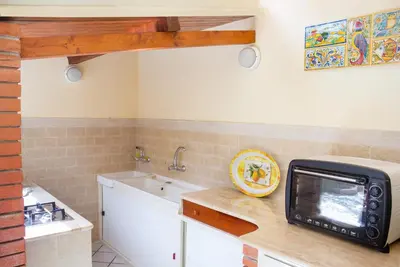 Cucina o angolo cottura di Villa Trinacria