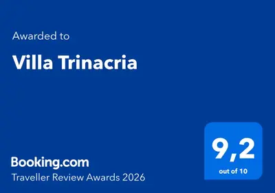 Certificato, attestato, insegna o altro documento esposto da Villa Trinacria