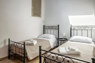 Letto o letti in una camera di Casa Teresa con vista