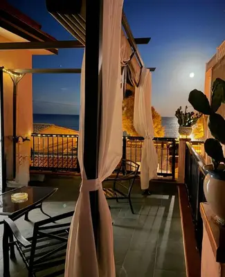 Balcone o terrazza di House on the beach