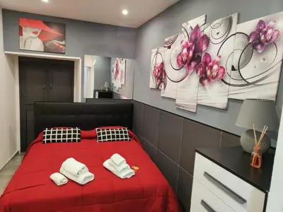 Letto o letti in una camera di Ginevra house