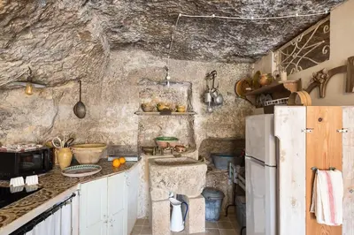 Cucina o angolo cottura di Casa Petra con vista