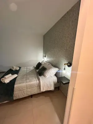 Letto o letti in una camera di Sikelia home