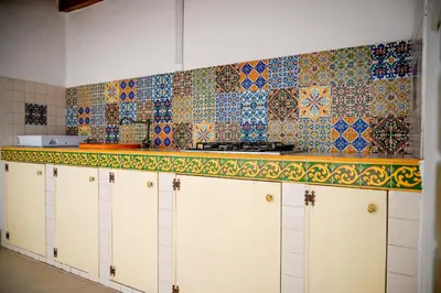 Cucina o angolo cottura di Villa Carlotta con piscina privata