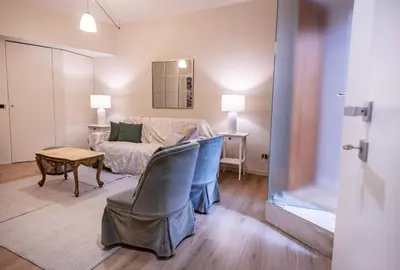 Letto o letti in una camera di Sinatra Suite