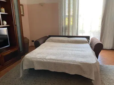 Letto o letti in una camera di Seaside home