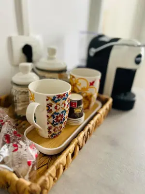 Set per la preparazione di tè e caffè presso Casa Nereidi - Ortigia