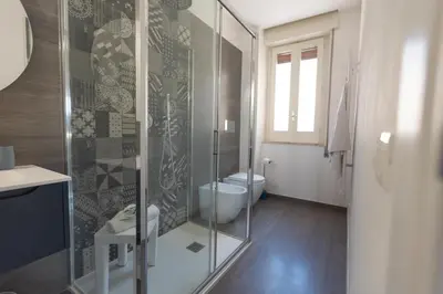 Bagno di CENTRAL HOUSE palazzo Brafa appartamento con una camera da letto
