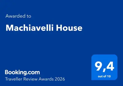 Certificato, attestato, insegna o altro documento esposto da Machiavelli House