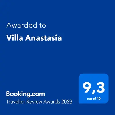 Certificato, attestato, insegna o altro documento esposto da Villa Anastasia