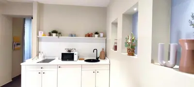 Cucina o angolo cottura di Le Casette appartamento piano terra