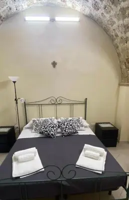 Letto o letti in una camera di La casa di Max