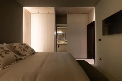 Letto o letti in una camera di Lithos Maniace