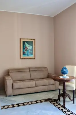 Area soggiorno di Il Barocco, 3 bedrooms deluxe apartment 230mq2