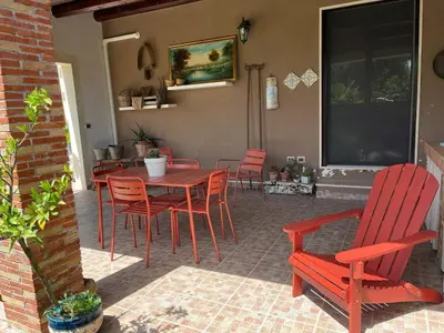 Area soggiorno di Villa Casale Bagni with independent pool