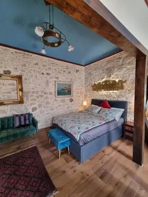 Letto o letti in una camera di Salve Vista Mare