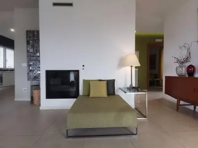 Area soggiorno di ZagHouses - sea view apartments in Sicily