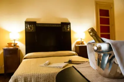 Letto o letti in una camera di Casa Bellavista