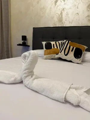 Letto o letti in una camera di Antica Sicilia Rooms and Breakfast