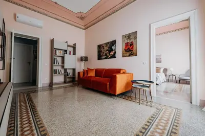 Area soggiorno di Adalgisa Elegant Apartment