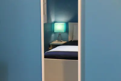 Letto o letti in una camera di B&B Le Saline