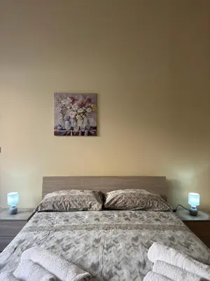 Letto o letti in una camera di La casa di Egizia