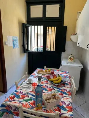 Letto o letti in una camera di La casa di Egizia