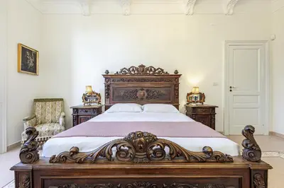 Letto o letti in una camera di Casa Giovanna